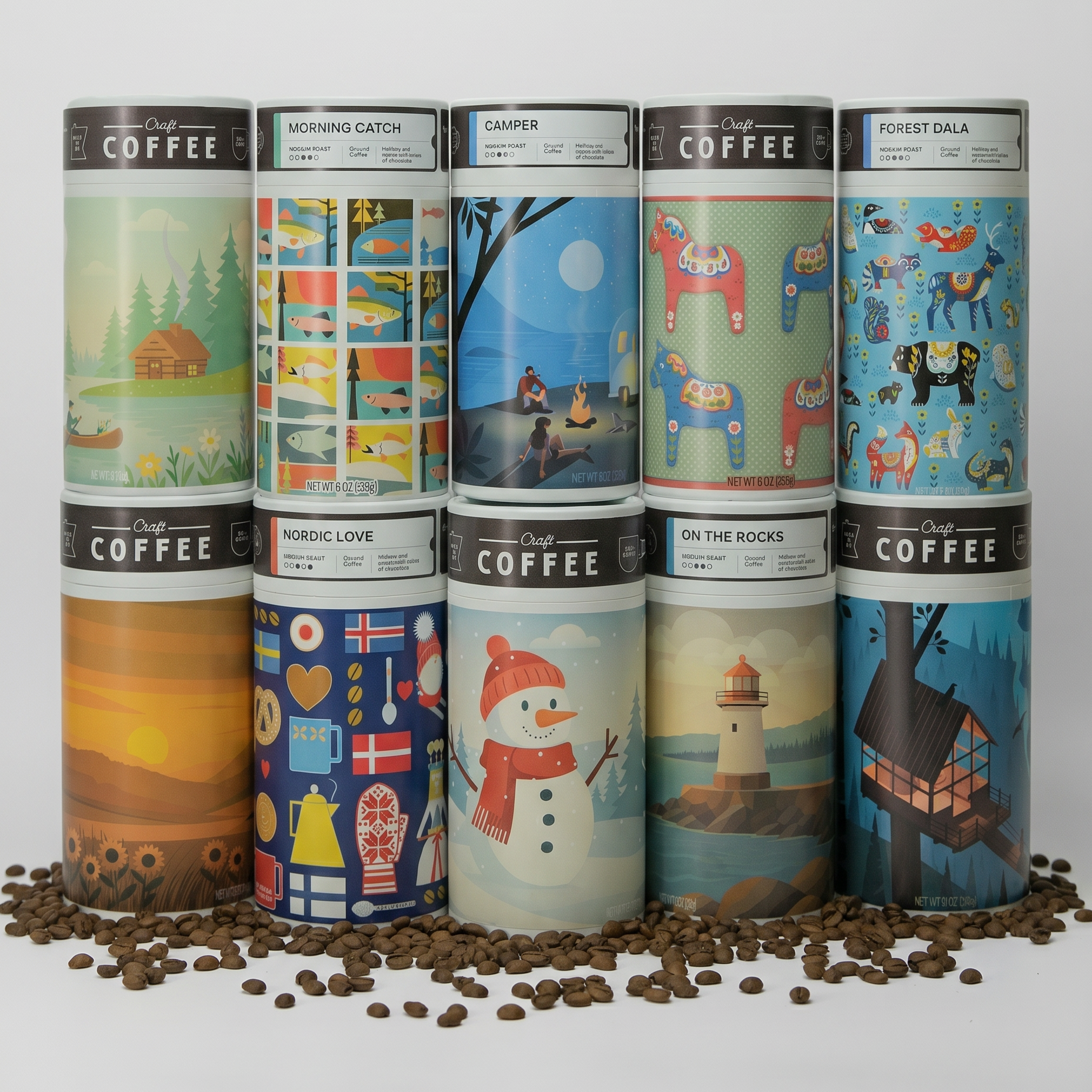 Coffee and Art Canisters